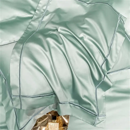 Navy Gold Cotton Duvet
