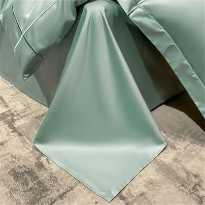 Navy Gold Cotton Duvet