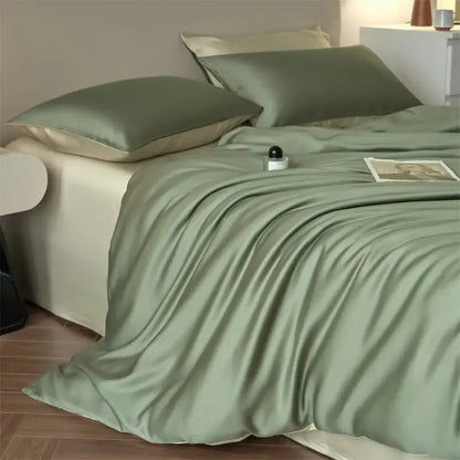 Beige Lyocell Duvet Cover
