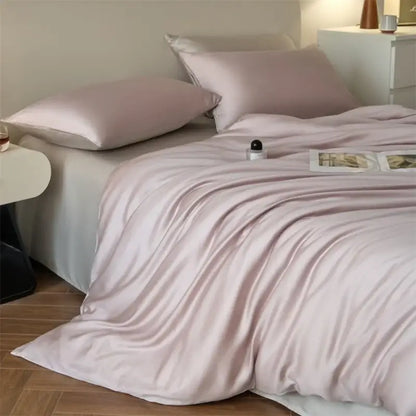 Beige Lyocell Duvet Cover