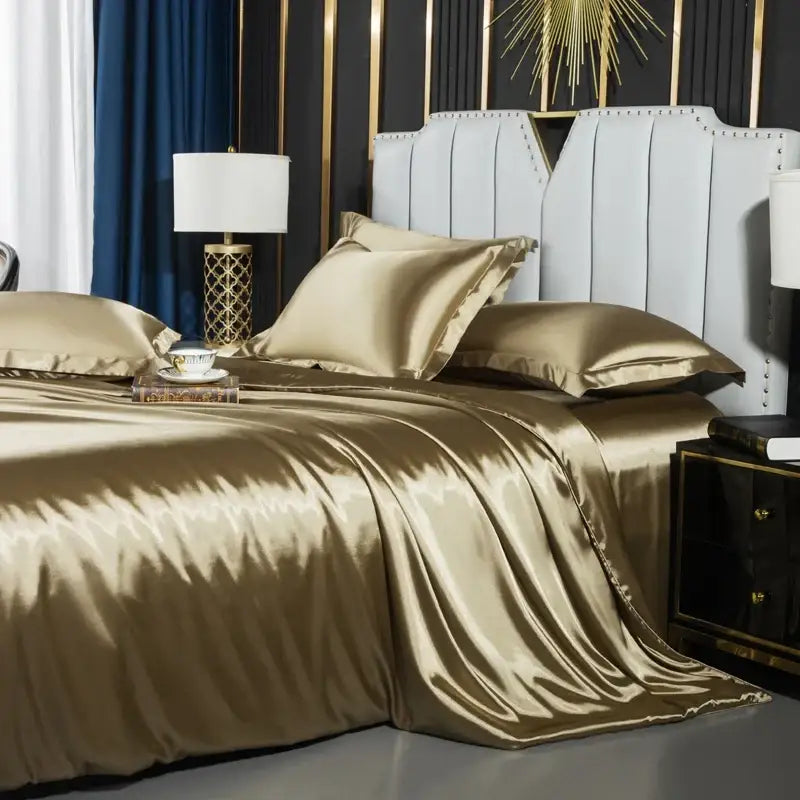 White Silk Duvet Set