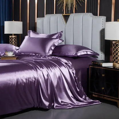 White Silk Duvet Set