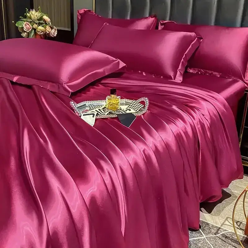 White Silk Duvet Set