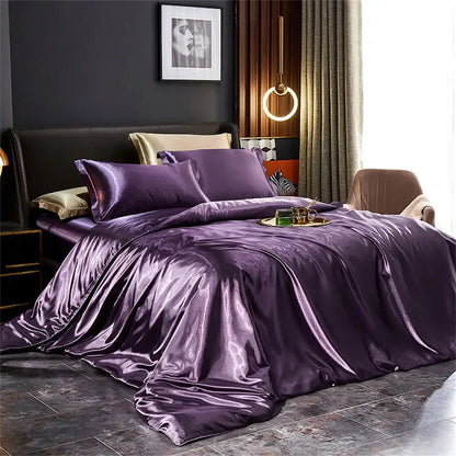 Gold Satin Duvet Set