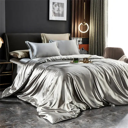 Gold Satin Duvet Set