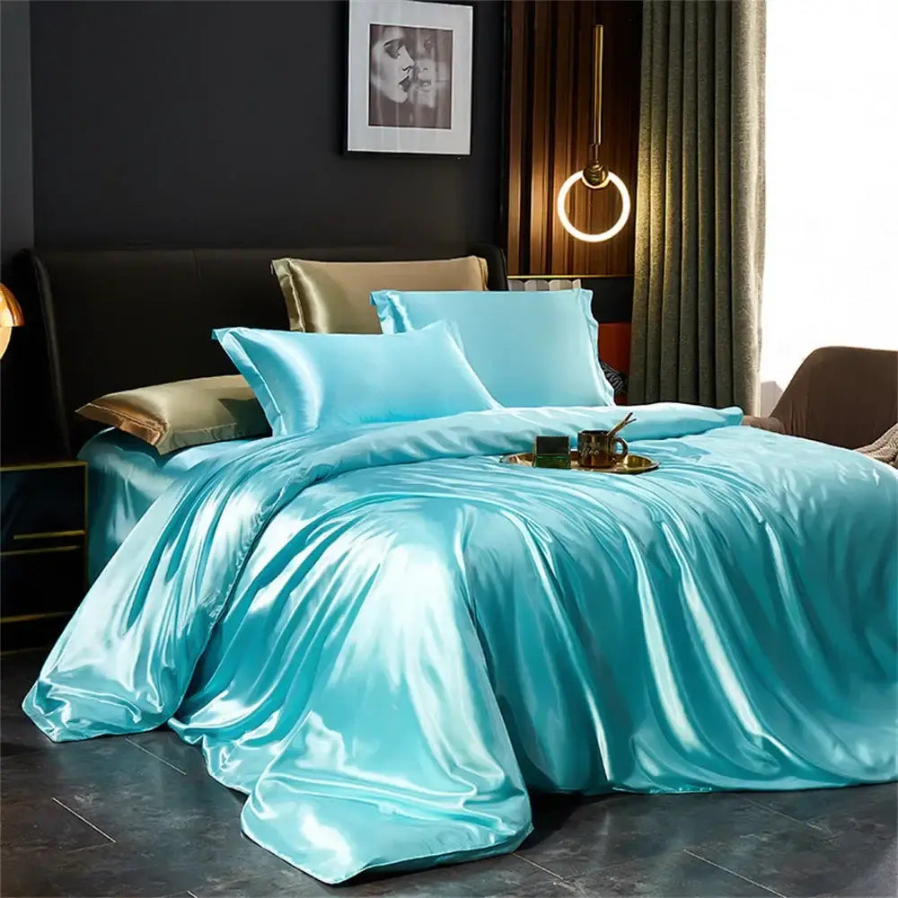 Gold Satin Duvet Set