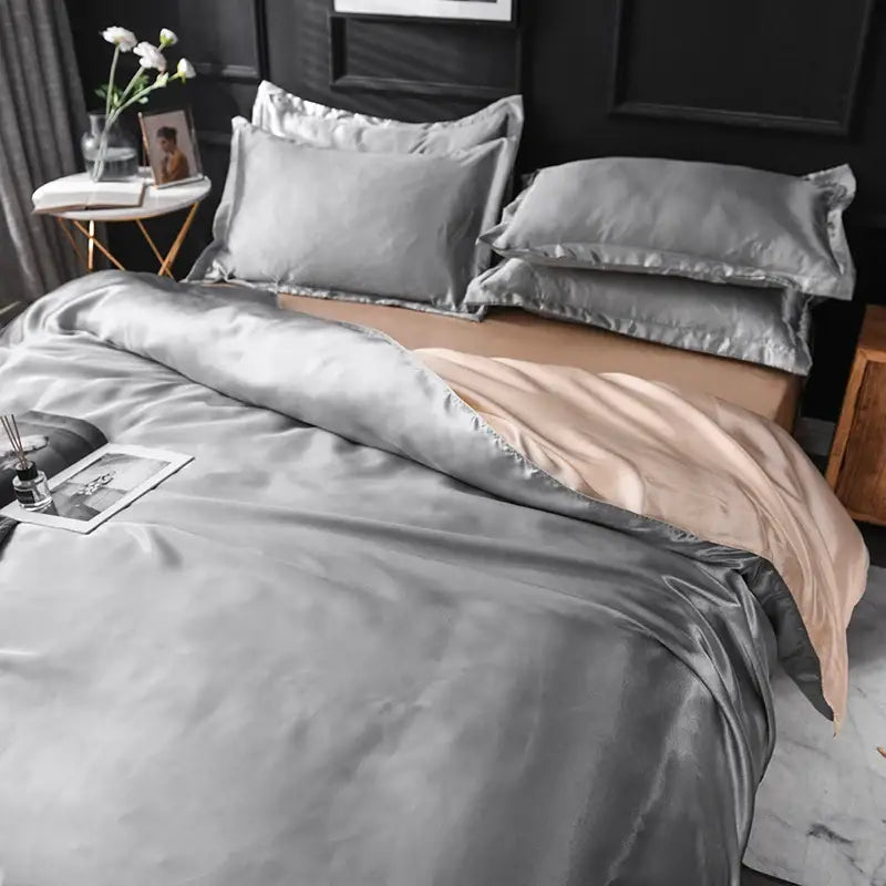 Copper Silk Duvet Set