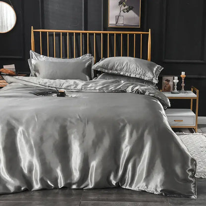 Pink Silk Duvet Cover