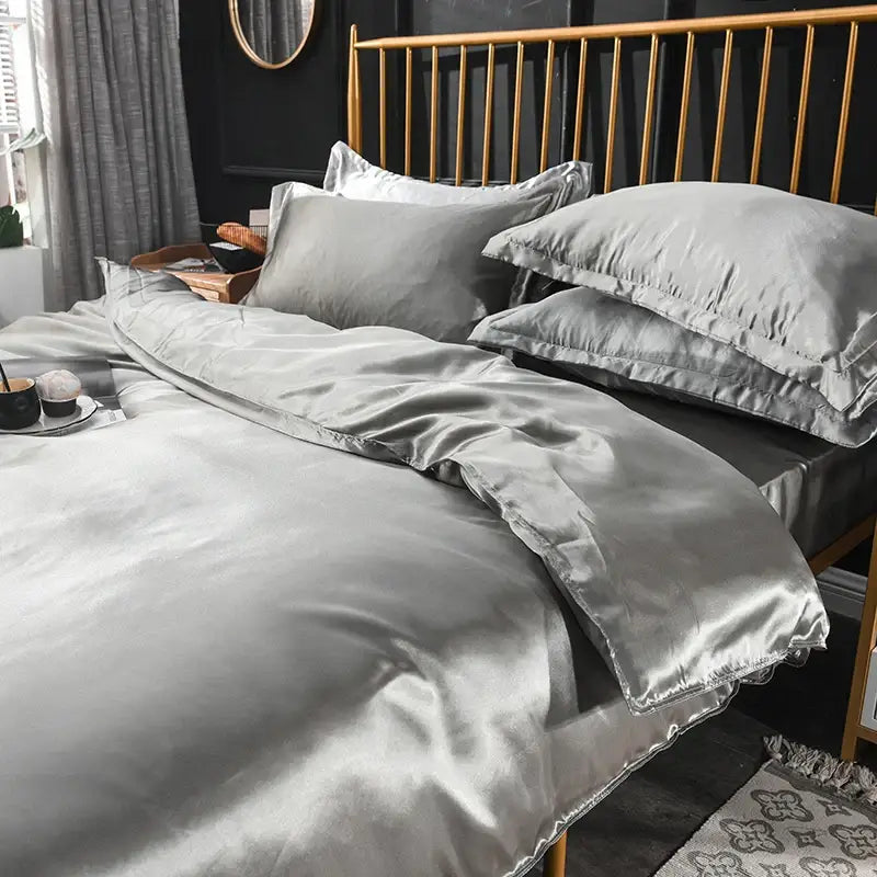 Copper Silk Duvet Set