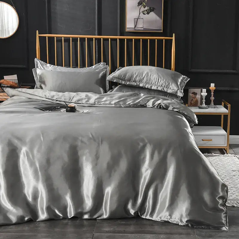 Copper Silk Duvet Set