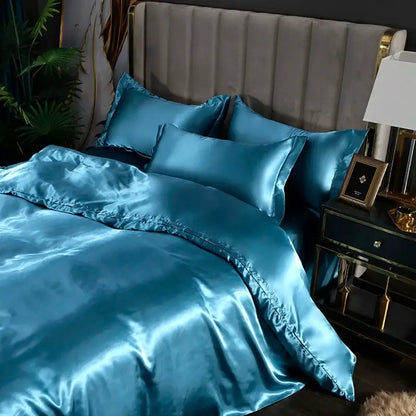 Copper Silk Duvet Set