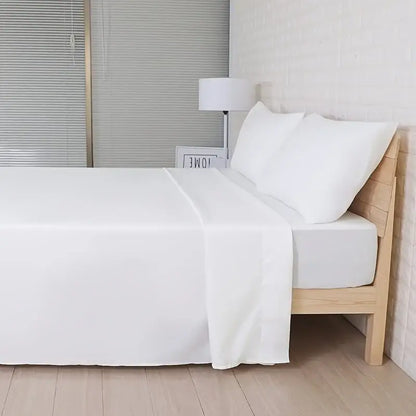 Gray Satin Bed Sheet Set