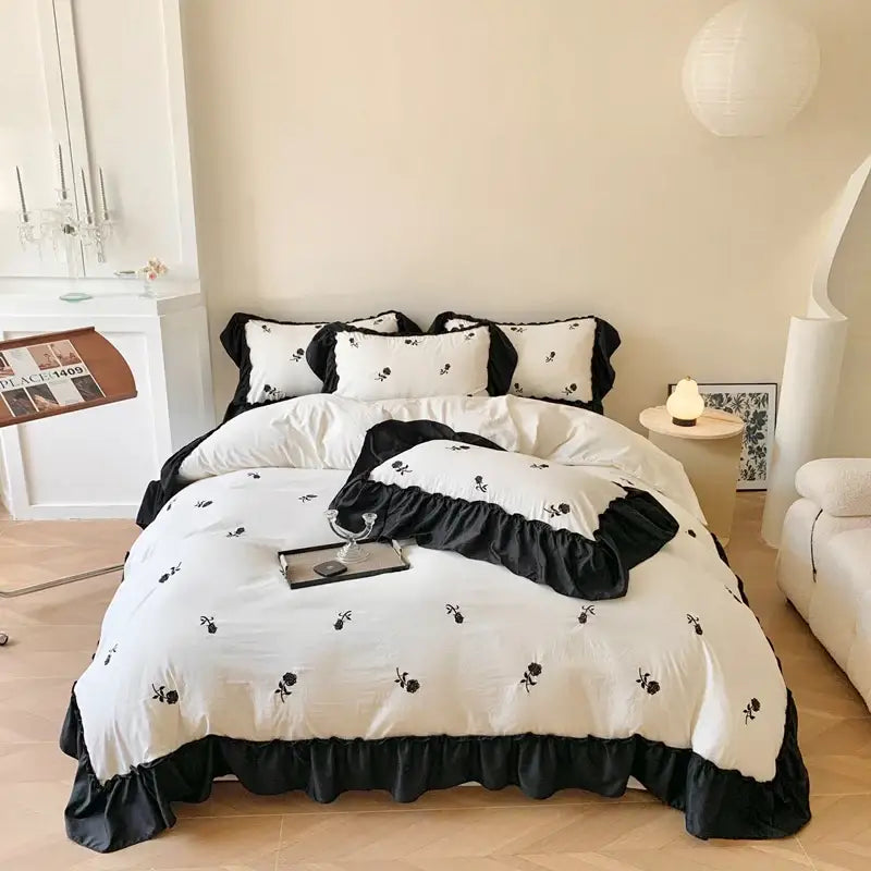 White Rose Duvet Cover