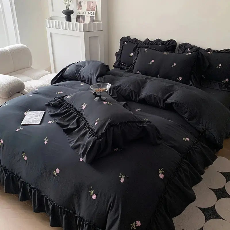 White Rose Duvet Cover