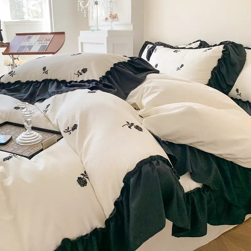 White Rose Duvet Cover