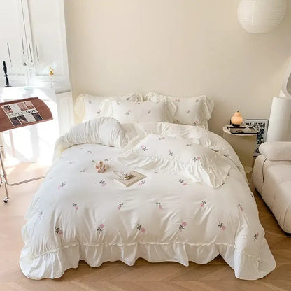 White Rose Duvet Cover