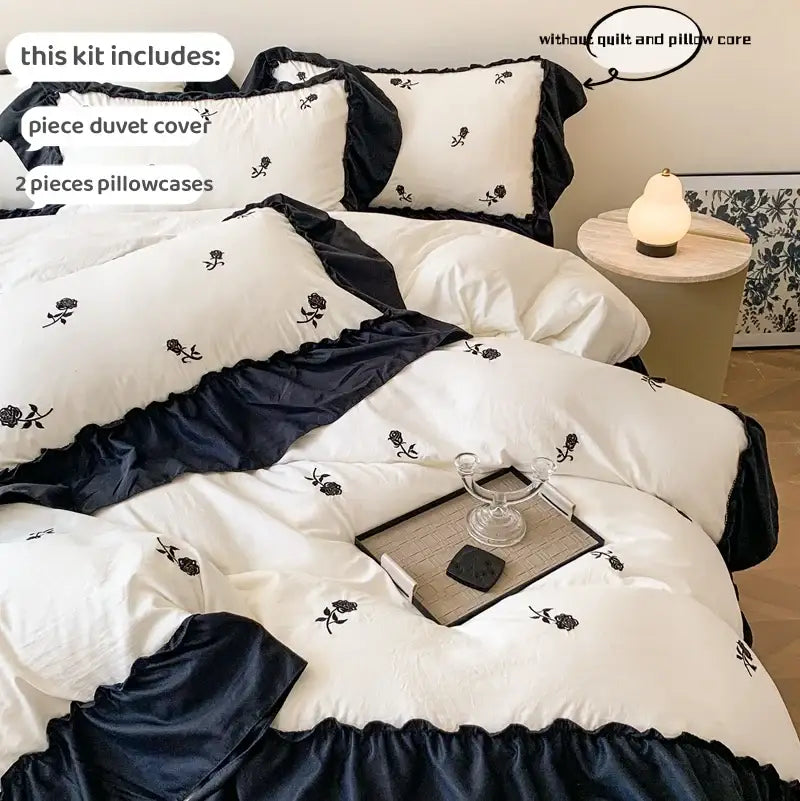 White Rose Duvet Cover