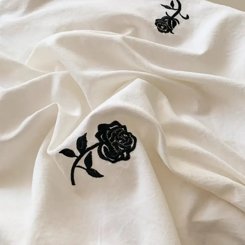 White Ruffled Duvet Set