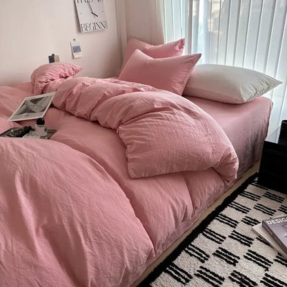 Gray Quilted Cotton Duvet