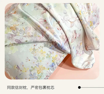 Silk Flower Duvet Set