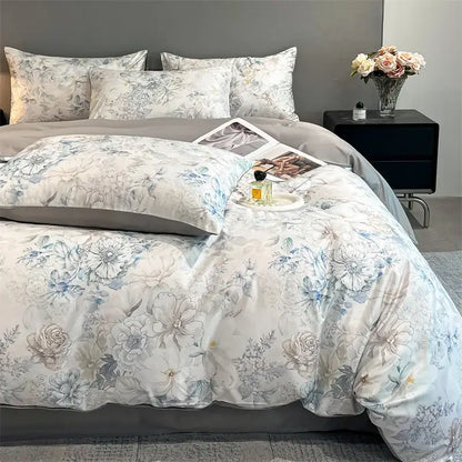 Silk Flower Duvet Set