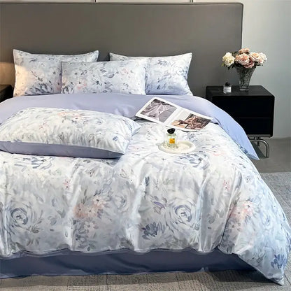 Silk Flower Duvet Set