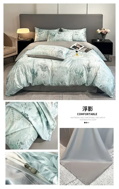 Silk Flower Duvet Set