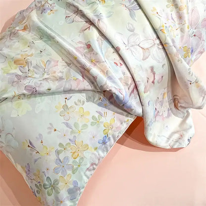 Silk Flower Duvet Set