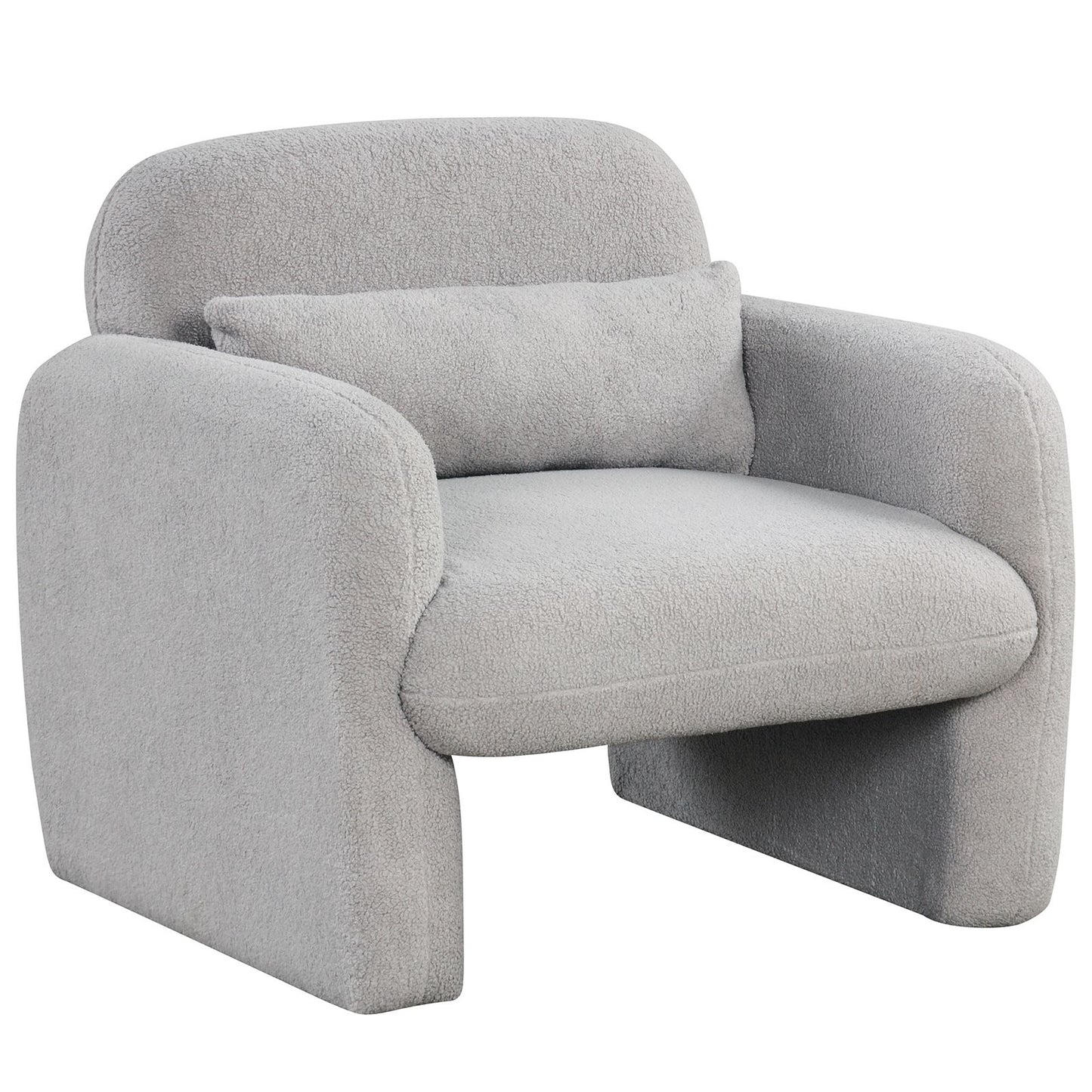 Modern Accent Chair with Waist Pillow and Armrests for Living Room – photo 1 of 27