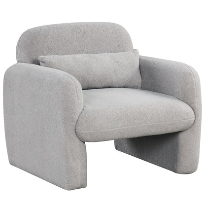 Modern Accent Chair with Waist Pillow and Armrests for Living Room – photo 1 of 27