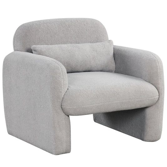Modern Accent Chair with Waist Pillow and Armrests for Living Room – photo 1 of 27