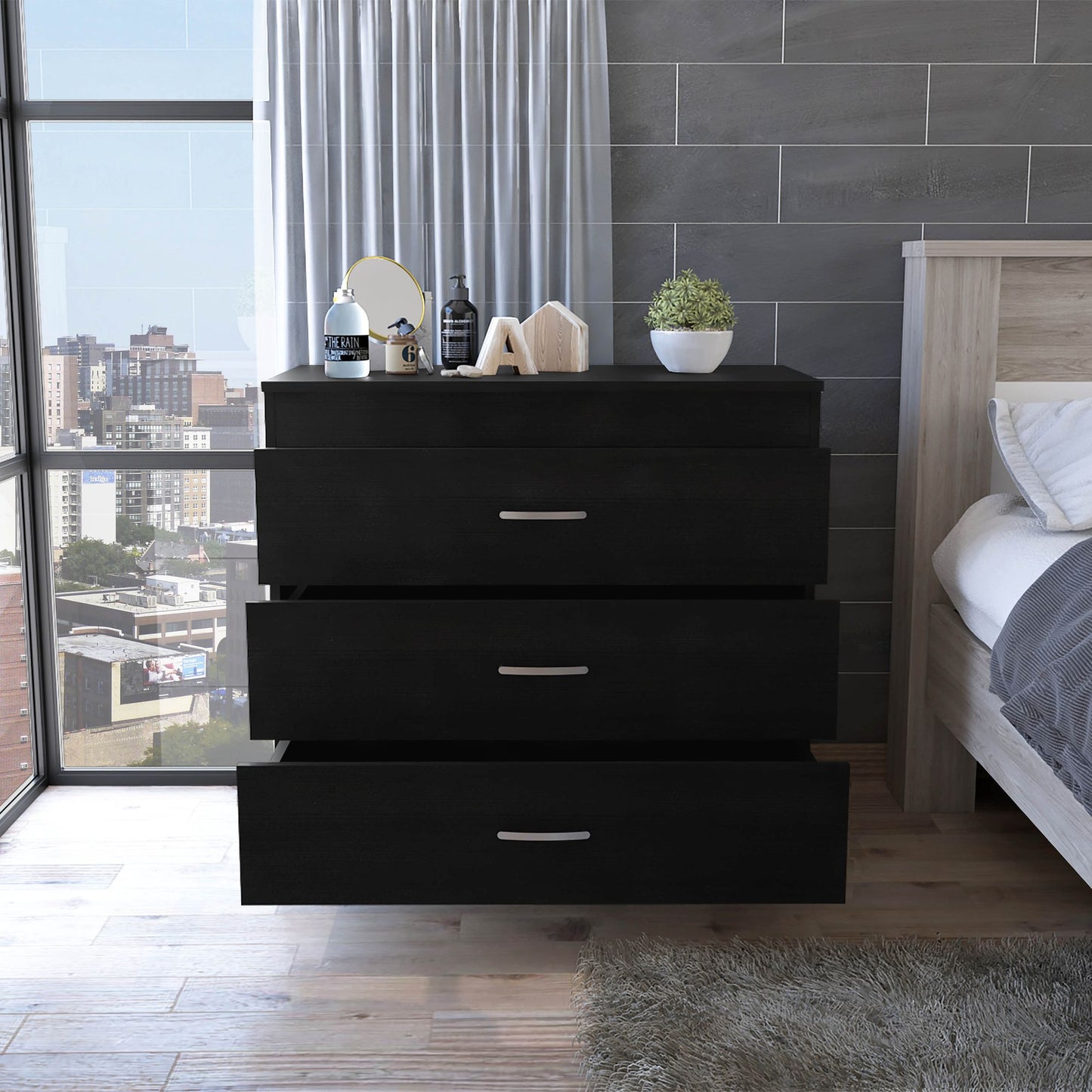 3-Drawer Dresser Wenge – photo 2 of 7