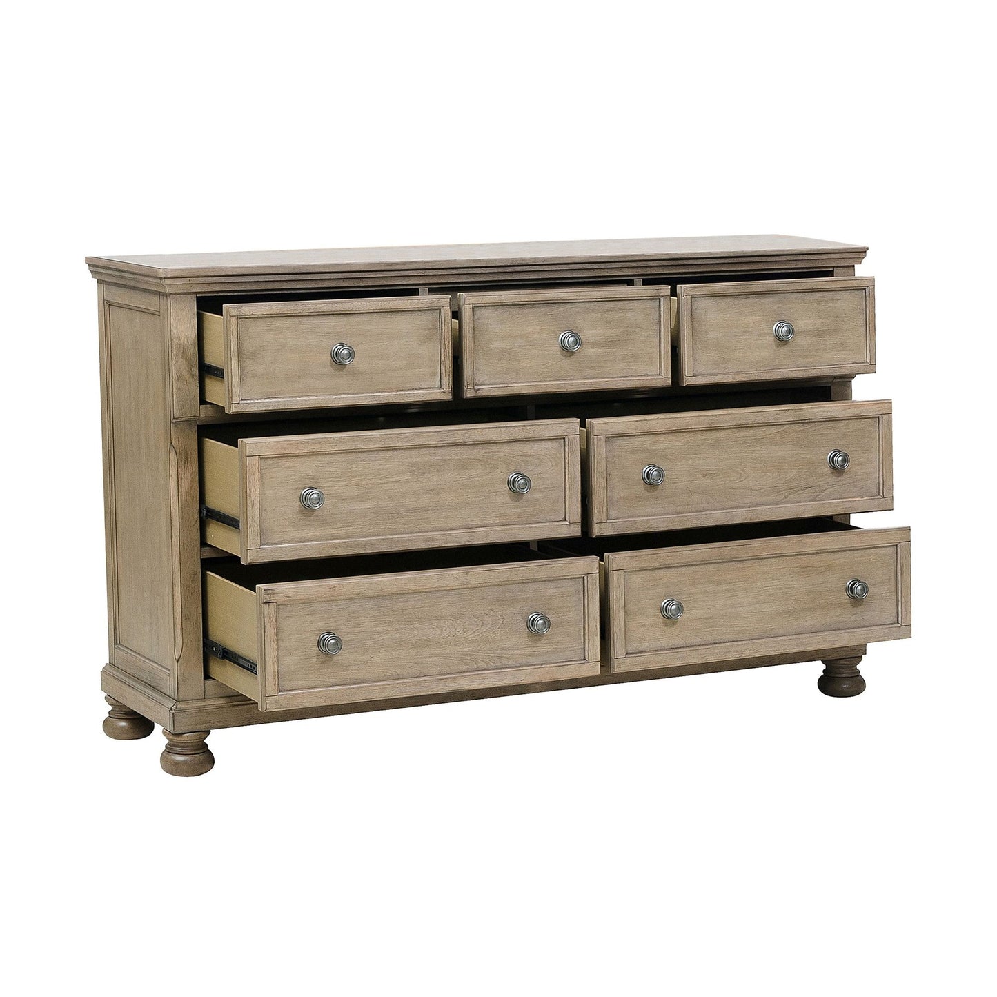 Classic Bedroom Furniture 1pc Dresser with 7 Drawers and Jewelry Tray – photo 5 of 6