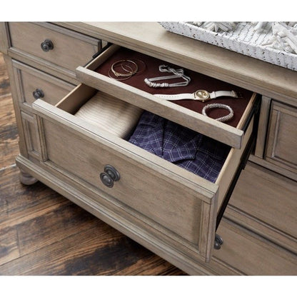 Classic Bedroom Furniture 1pc Dresser with 7 Drawers and Jewelry Tray – photo 3 of 6
