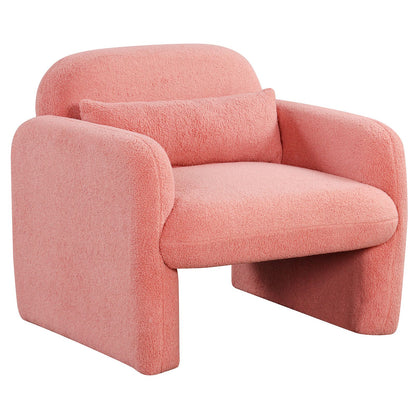 Modern Accent Chair with Waist Pillow and Armrests for Living Room – photo 3 of 27
