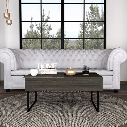 Westover Rectangle Lift Top Coffee Table Carbon Espresso and Onyx – photo 1 of 7