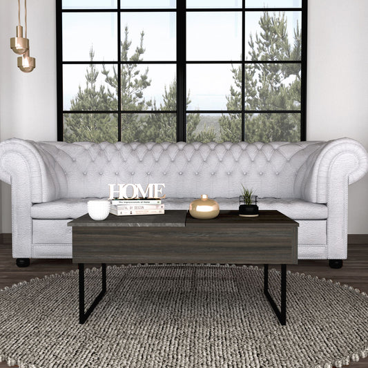 Westover Rectangle Lift Top Coffee Table Carbon Espresso and Onyx – photo 1 of 7