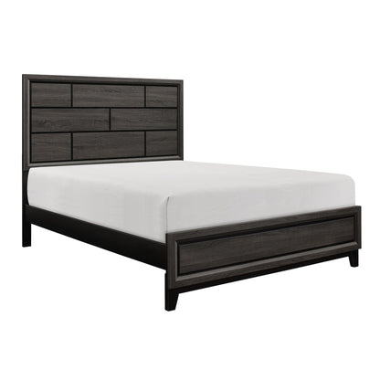 Modern Style Clean Line Design Gray Finish 1pc Queen Size Bed – photo 3 of 6