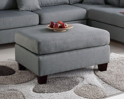 Grey Color 3pcs Sectional Living Room Furniture Reversible Chaise – photo 4 of 9