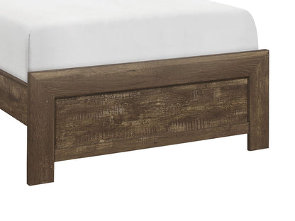Rustic Brown Finish 1pc Twin Size Bed Panel Headboard Footboard – photo 6 of 8