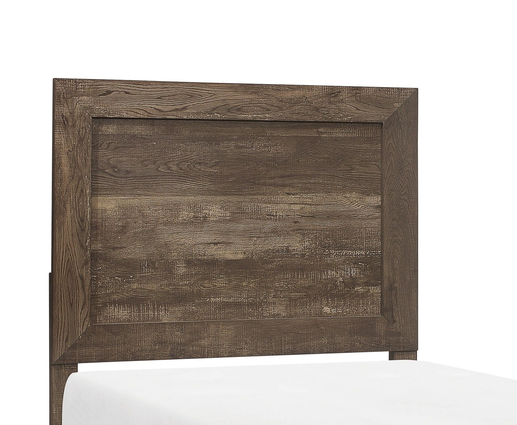 Rustic Brown Finish 1pc Twin Size Bed Panel Headboard Footboard – photo 5 of 8