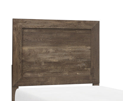Rustic Brown Finish 1pc Twin Size Bed Panel Headboard Footboard – photo 5 of 8
