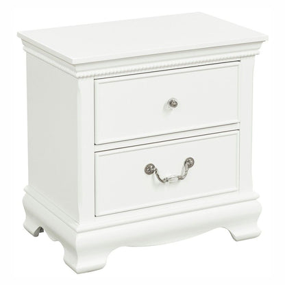 Classic Traditional Style 1pc Nightstand Wood White Finish Dovetail – photo 3 of 7