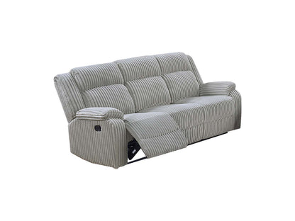 Motion Sofa Loveseat w Console And Recliner Chair Ash Color Fur Like – photo 7 of 20