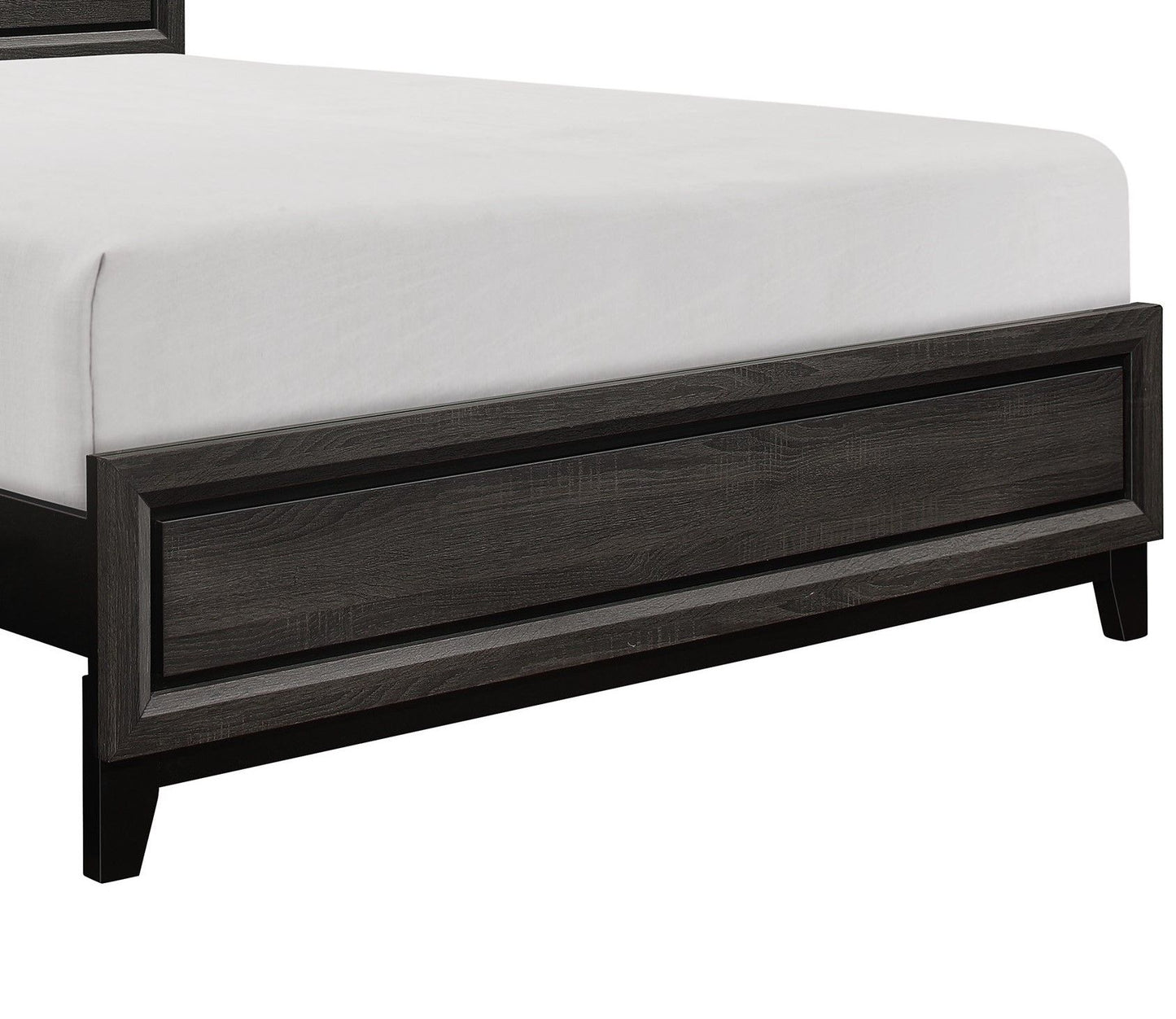 Modern Style Clean Line Design Gray Finish 1pc Queen Size Bed – photo 4 of 6