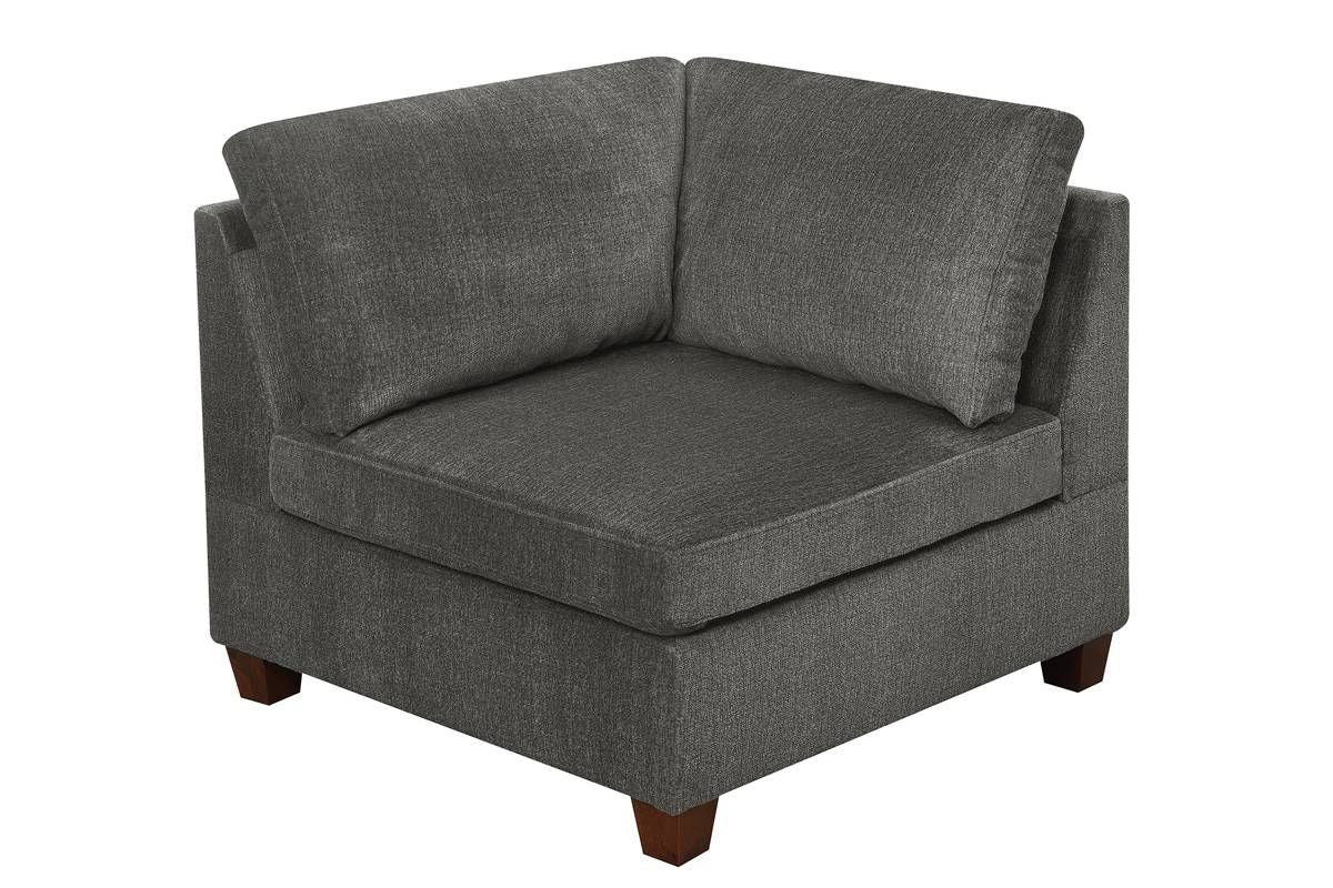 Living Room Furniture Grey Chenille Modular Sofa Set 6pc Set Sofa – photo 20 of 20