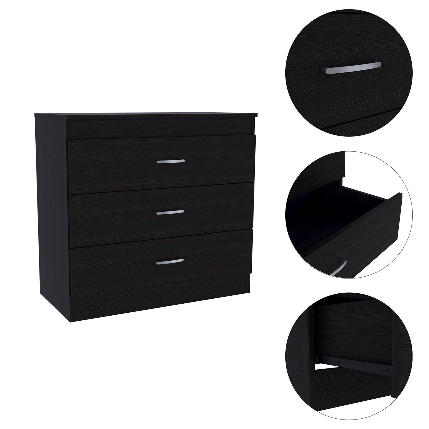 3-Drawer Dresser Wenge – photo 3 of 7