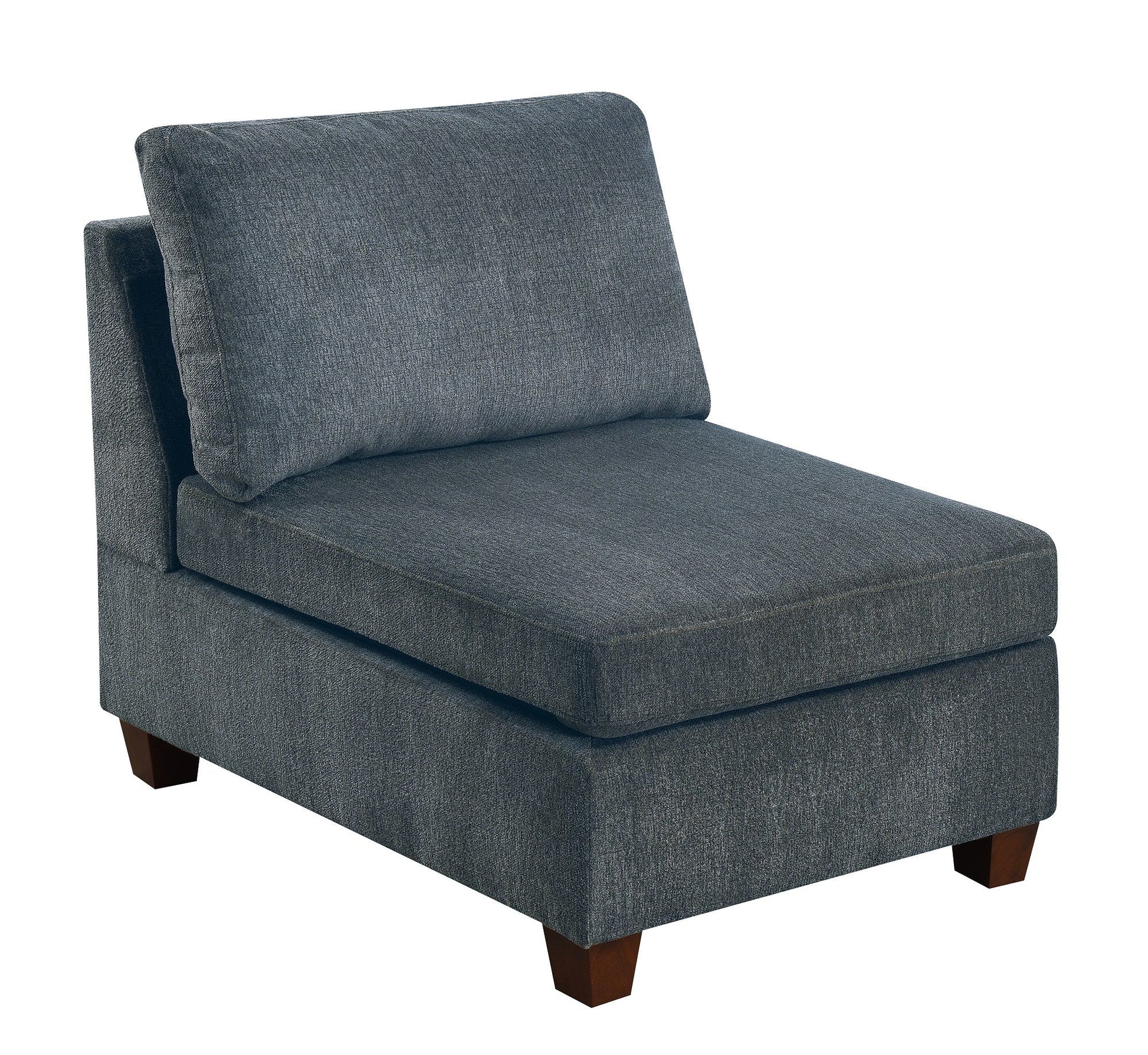 Living Room Furniture Grey Chenille Modular Sofa Set 8pc Set Large – photo 17 of 20