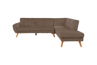 Contemporary 2-Pcs Sectional Set Living Room Furniture Light Brown – photo 10 of 10