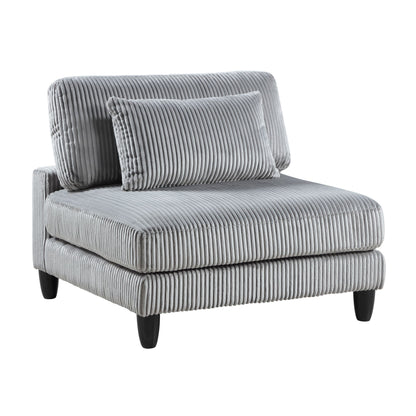 Living Room Furniture 4-Piece Modular Sectional Sofa Set Gray – photo 13 of 20
